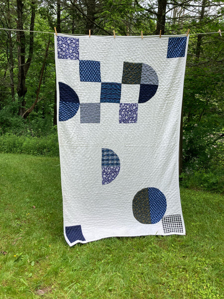 Organic Cotton Boro Throw Quilt