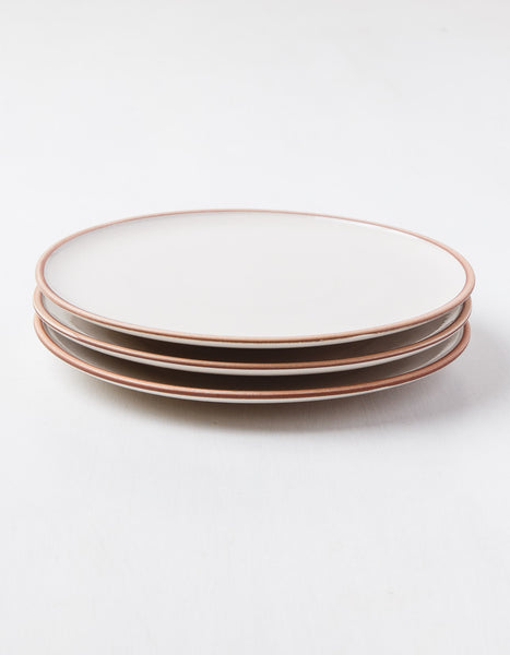 Ivory Porcelain Plates Drew and Garret